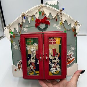 Disney Red and White Backpack with Vintage Charm